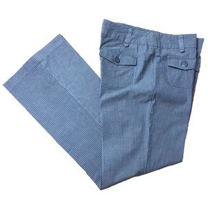 Grey Pinstriped Bootcut Slacks (394)